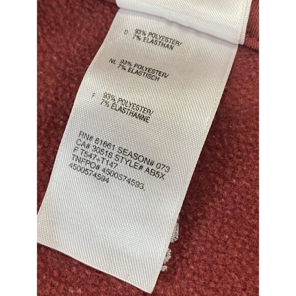 The North Face Women's Size Lg Flight Series Pullover 1/2 Zip Fleece Jacket Red - Picture 5 of 7